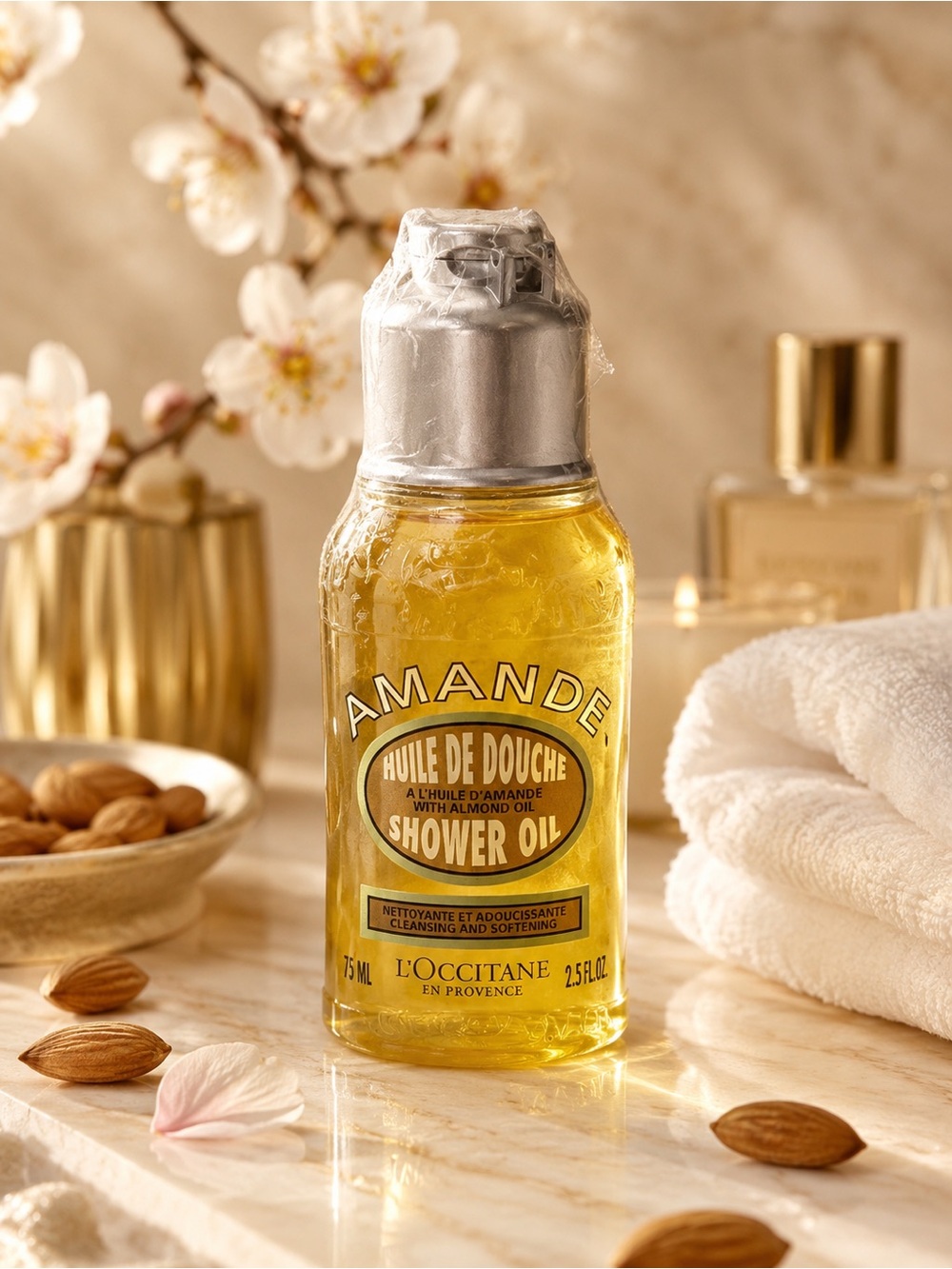 L'Occitane Amande Almond Shower Oil – Golden Yellow